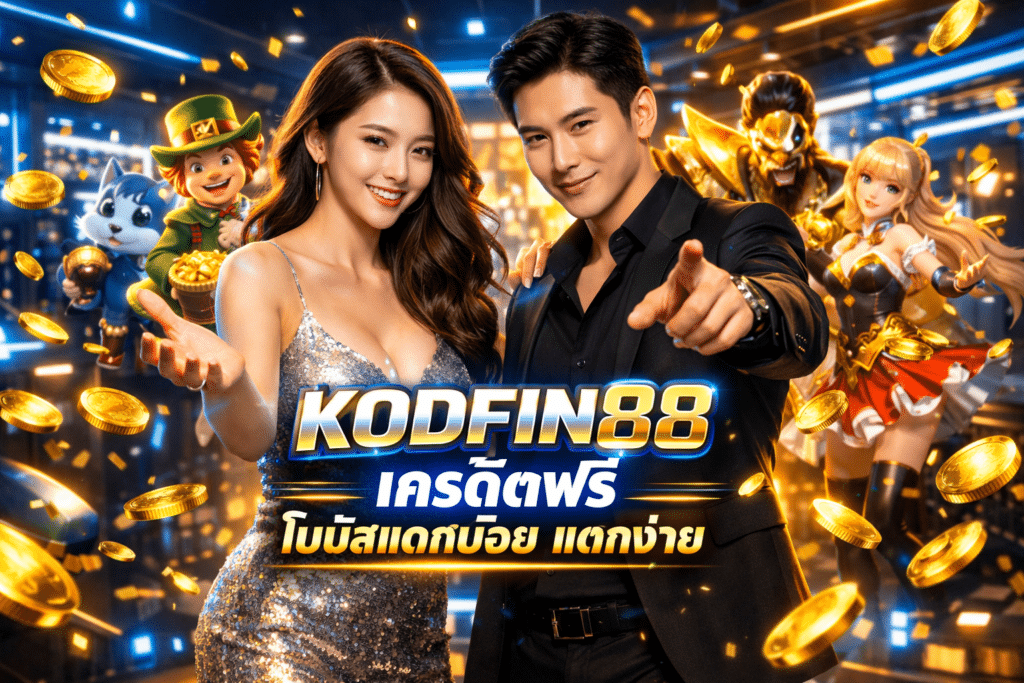 KODFIN88 เครดิตฟรี โบนัสแตกบ่อย แตกง่าย เล่นง่ายทุกเกม